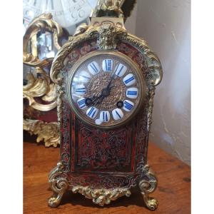 Mantel Clock, Bronze Marquetry Ball
