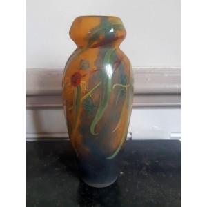 Muller Vase With Art Nouveau Art Deco Eucalyptus Decor