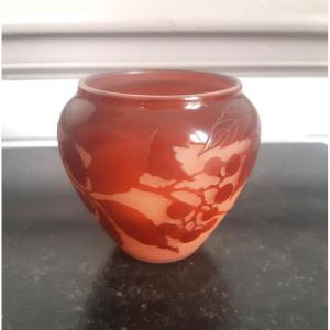 Gallé Vase With The Art Nouveau Virgin Vine