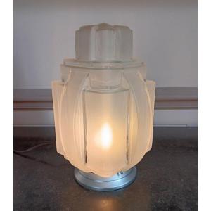 Large Skyscraper Building Art Deco Lamp 1930
