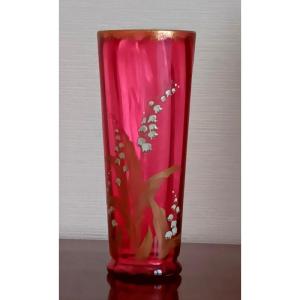 Superb Legras Montjoye Art Nouveau Lily Of The Valley Vase