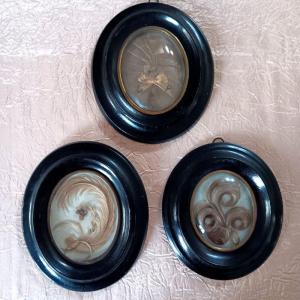 3 Frames In Blond Hair Decor Of Thoughts Napoleon III Period