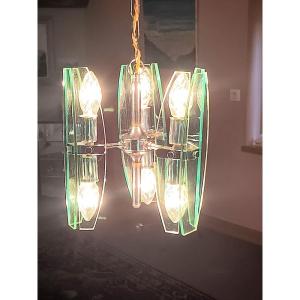 Veca Murano Glass Chandelier, Italy, 1970s