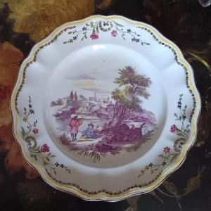 Marseille Earthenware Plate Dlg From Widow Perrin