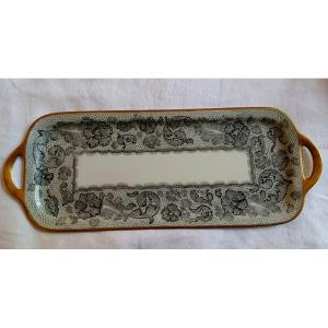Camille Le Tallec And Limoges For Marcel Rochas Porcelain Dish From The Lace Decoration Service