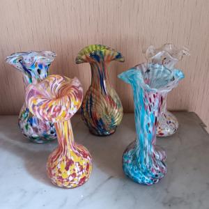 A Fine Collection Of Clichy Vases, Produced By Legras.