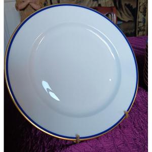 Bernardaud Haussmann Pattern Dessert Plates, Limoges Porcelain Cake Service