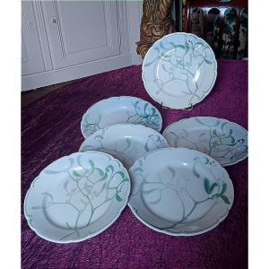 Edmond Lachenal And Keller Et Guérin Service Gui 6 Dinner Plates 22 Cm (3)
