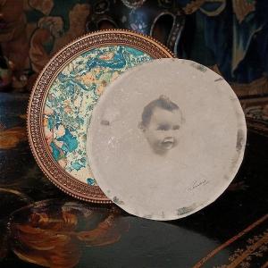 Napoleon III Art Nouveau Gilded Bronze Photo Frame