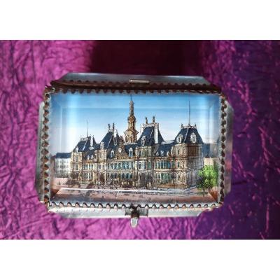Jewelry Box Fixed Under Glass Hotel De Ville De Paris XIXth Century