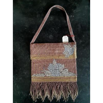 Crosshair Bag In Pearls Art Deco Period Circa 1925