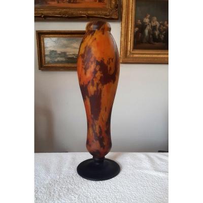 Beautiful Schneider Vase Naturalist Shape Art Deco Period Around 1920 1925