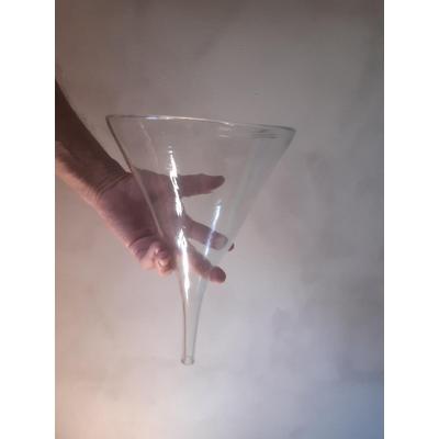 Beautiful Pharmacy Funnel In Blown Glass XIXth Century