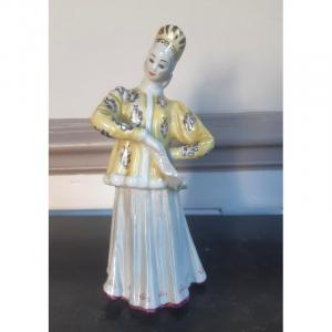 Russian Dancer Porcelain Figurine Statuette Hungary ?