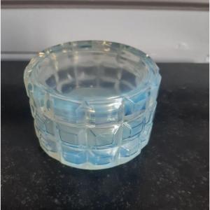 Modernist Art Deco Verlys Opalescent Glass Box 1930s