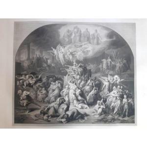 The Destruction Of Jerusalem By Titus XIXth Century Engraving