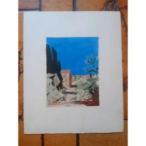 Roland Oudot (1897-1981) Mas In Provence