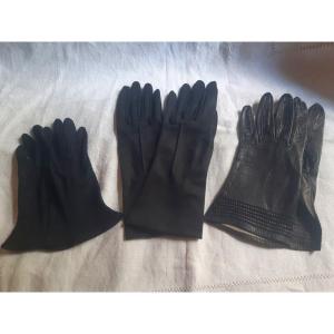 Neyret Suitcase 3 Beautiful Pairs Of Vintage Gloves From The 60s Manufactured In France