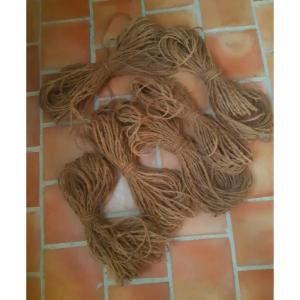 Wonderful Hemp Twine From An Old Olive Press Provence XIXth Century