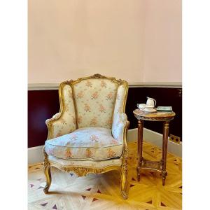 Large Bergere With Ears Louis XV Style