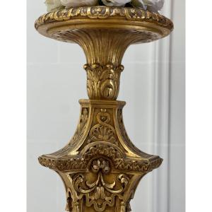 Large Torchere Door / Bolster Door Girandole.