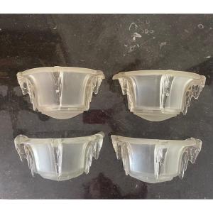 Suite Of Four Glass Sconces