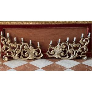 Pair Of Baroque Wall Lights 