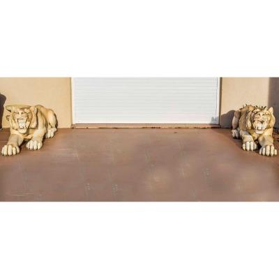 Pair Of Large Marble Tigers