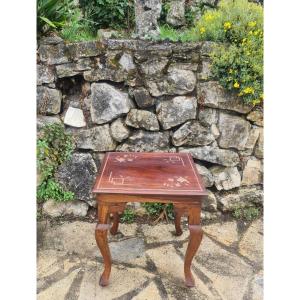 Coffee Table In Brass Marquetry Late 19th Century