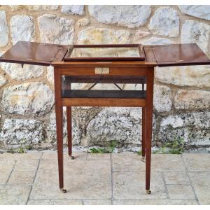 Desserte Ou Table A Thé En Acajou époque XIX ème Siècle 