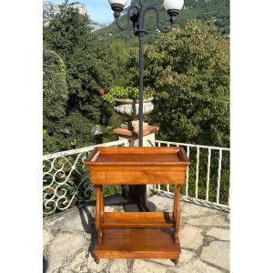 19th Century Cherry Wood Empty Pocket Table