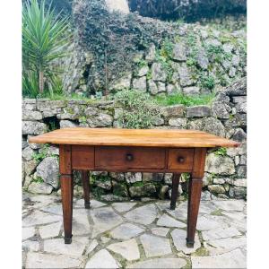 Walnut Table, Directoire, 18th Century 
