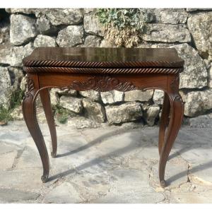 Small Louis XV Style Games Table, 19th Century.