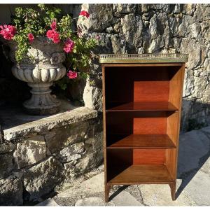 Bibus  In Mahogany And Mahogany Veneer In Louis XV Style, 20th Century.
