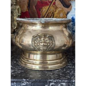 Asian Bronze Planter Incense Burner - 19th Century - China