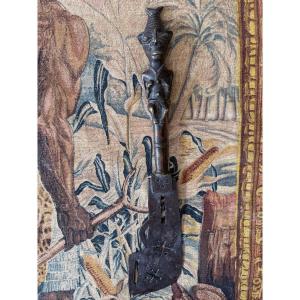 Ogboni Ceremonial Knife With Hieratic Figure – Yoruba, Nigeria, Early 20th Century