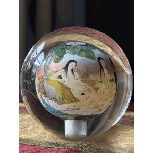 Erotic Crystal Staircase Ball – Japan, Shunga, Belle époque, Japanese-inspired Curiosity