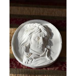 Plaster Medallion, Profile Of Napoleon Bonaparte – Signed David d'Angers, 20th Century, Ba Museum
