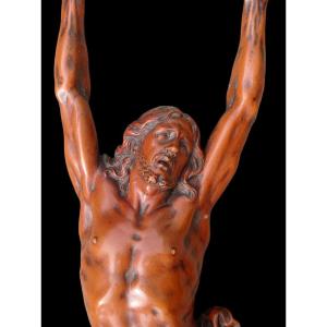 Large Christ In Boxwood, 18th Century