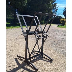 Wrought Iron Field Officer's Map Case, Early 19th Century