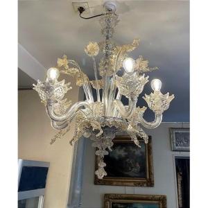Venetian Chandelier In Murano Glass