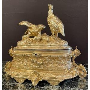 Gilded Bronze Case By J Moigniez