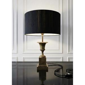 Maison Charles Lamp, Vintage Medici Vase In Gilt Bronze 