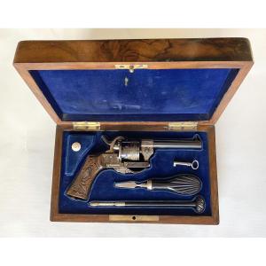 Lefaucheux-type Revolver In A Case