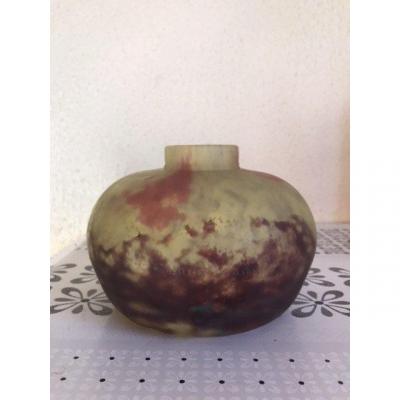 Vase Boule Signé Daum