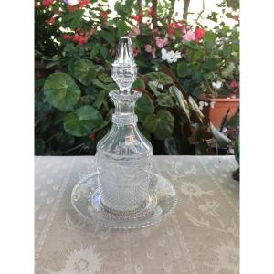Baccarrat Carafe And Plate