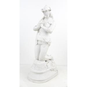 Joan Of Arc On Her Knees - Emmanuel Fremiet 1842-1910