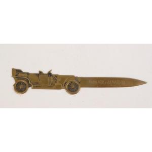 Panhard And Levassor Advertising Letter Opener - Circa 1900-1914