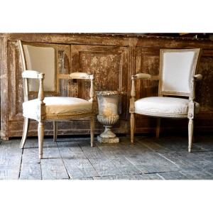 Pair Of Directoire Armchairs