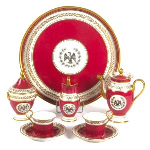 Self-serve Porcelain Service In The Sèvres Style With Napoleonic Empire Decoration